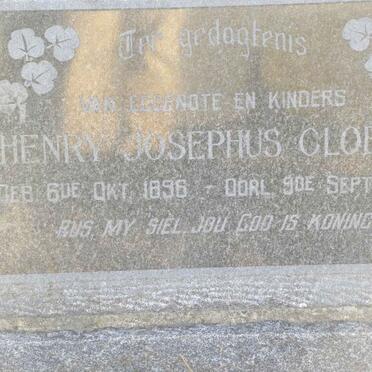 CLOETE Henry Josephus 1896-1964