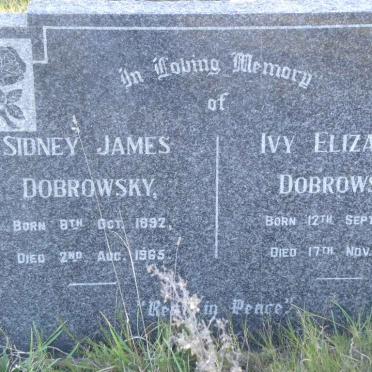 DOBROWSKY Sidney James 1892-1956 &amp; Ivy Elizabeth 1898-1975