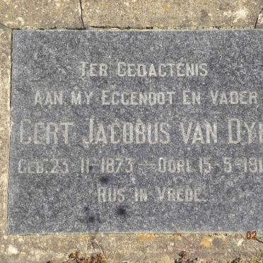 DYK Gert Jacobus, van 1873-1917
