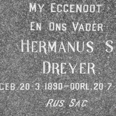 DREYER Hermanus S. 1890-1970