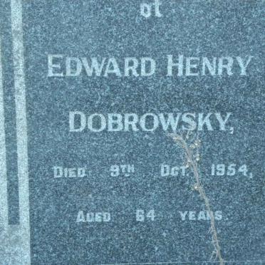 DOBROWSKY Edward Henry -1954