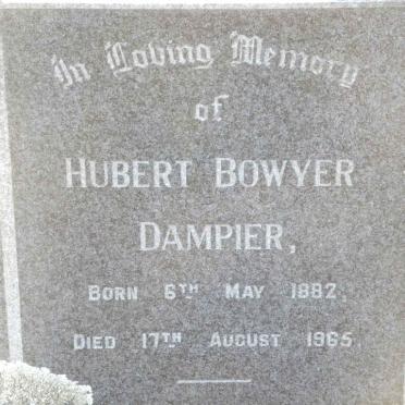 DAMPIER Hubert Bowyer 1882-1965