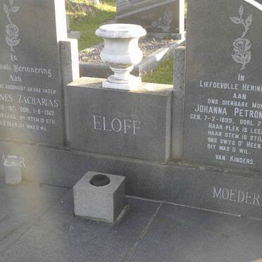 ELOFF Johannes Zacharias 1871-1963 &amp; Johanna Petronella 1899-1968