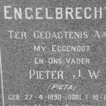 ENGELBRECHT Pieter J.W. 1890-1967