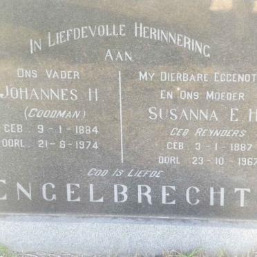 ENGELBRECHT Johannes H. 1884-1974 &amp; Susanna E.H. REYNDERS 1887-1967