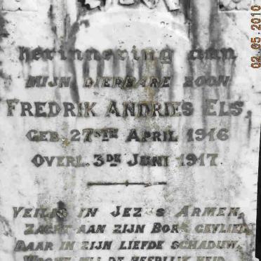 ELS Fredrik Andries  1916-1917