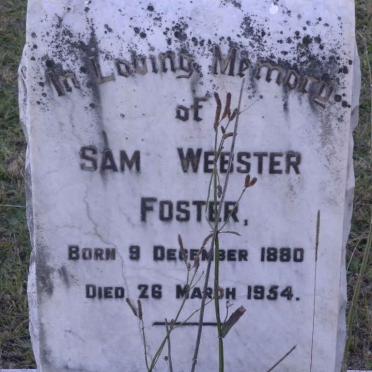 FOSTER Sam Webster 1880-1934