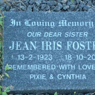 FOSTER Jean Iris 1923-2001