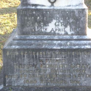 GRAY Henry Edward -1918 &amp; Mary -1917 