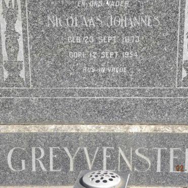 GREYVENSTEIN Nicolaas Johannes 1873-1954