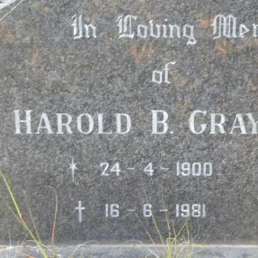 GRAY Harold B. 1900 -1981
