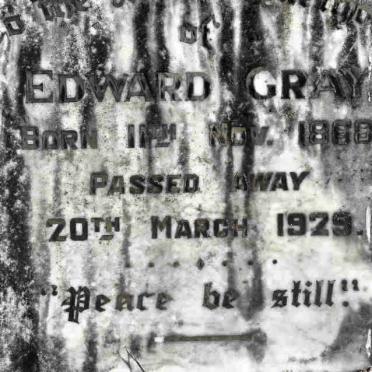 GRAY Edward 1868-1929