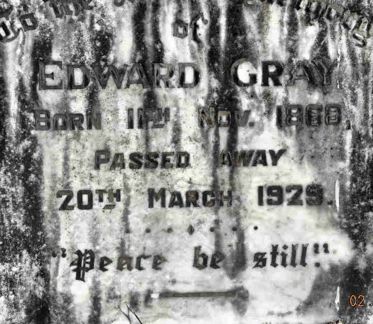 GRAY Edward 1868-1929