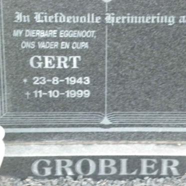GROBLER Gert 1943-1999