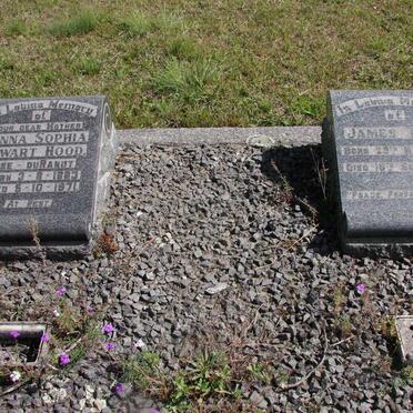 HOOD James 1876-1933 &amp; Anna Sophia Swart DURANDT 1883-1971