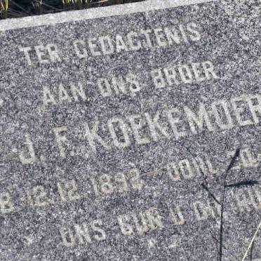 KOEKEMOER J.F. 1892-1959