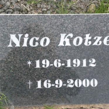 KOTZÉ Nico 1912-2000