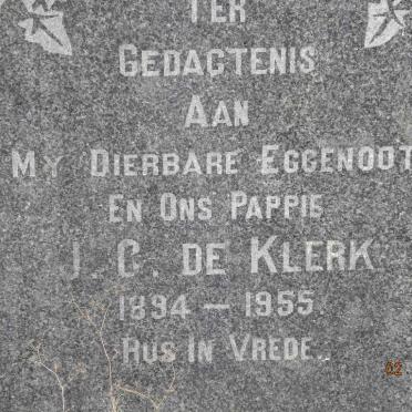 KLERK J.C., de 1894-1955