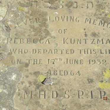 KUNTZMAN Rebecca -1932