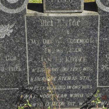 KOTZE Jan 1909-1948