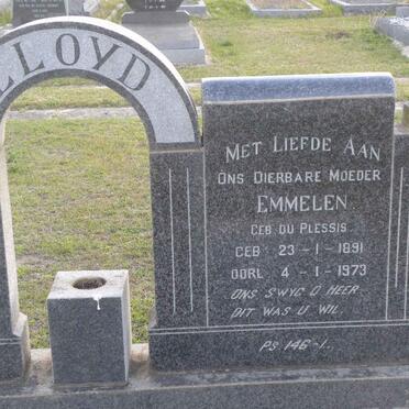 LLOYD Emmelen nee  DU PLESSIS 1891-1973