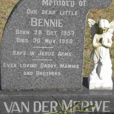 MERWE Bennie, van der 1957-1959