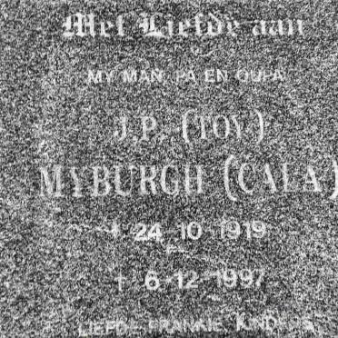 MYBURGH J.P. 1919-1997