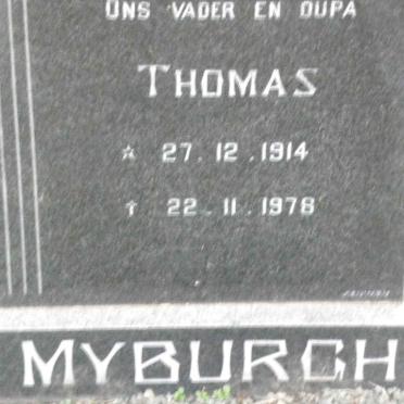 MYBURGH Thomas 1914-1978