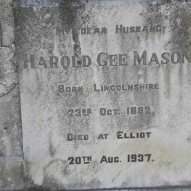 MASON Harold Gee 1882-1937