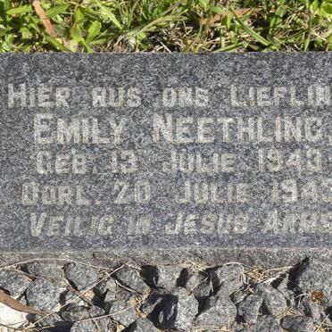 NEETHLING Emily 1943-1943