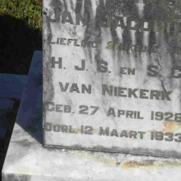 NIEKERK Jan Jacobus, van 1928-1933