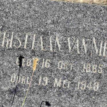 NIEKERK Christiaan, van 1885-1448