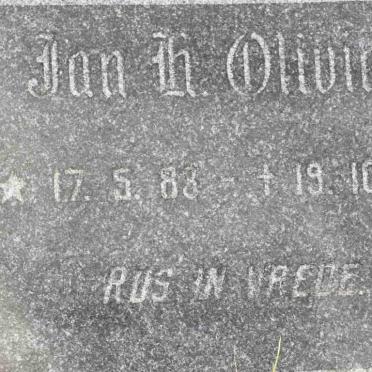 OLIVIER Jan H. 1883-1963