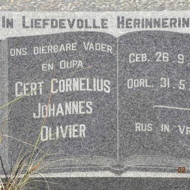 OLIVIER Gert Cornelius Johannes 1905-1979