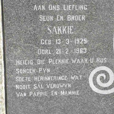 PRETORIUS Sakkie 1925-1963