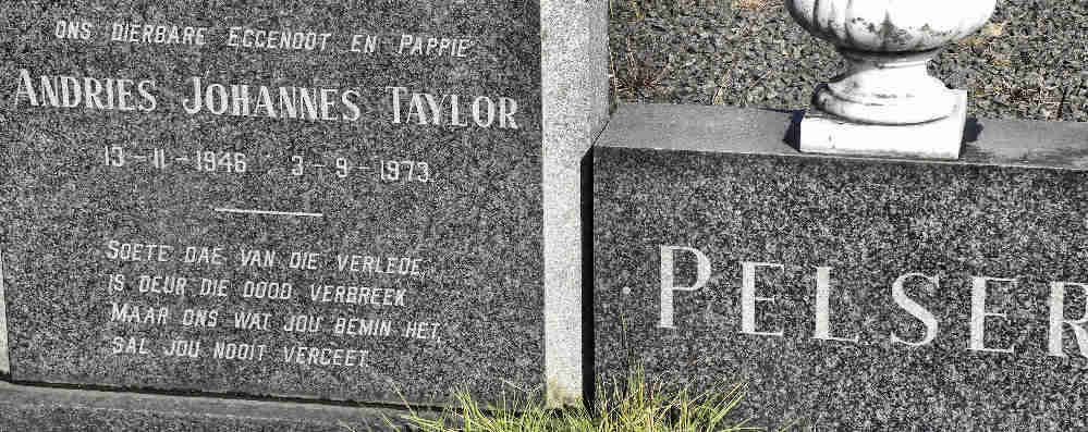 PELSER Andries Johannes Taylor 1946-1973