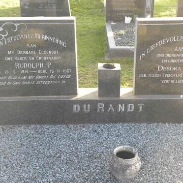 RANDT Rudolph P., du 1914-1967 &amp; Debora G.C. VORSTER 1917-2005