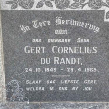 RANDT Gert Cornelius, du 1949-1965
