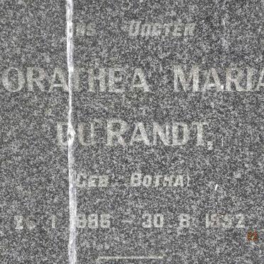 RANDT Dorathea Maria, du nee BOTHA 1896-1952