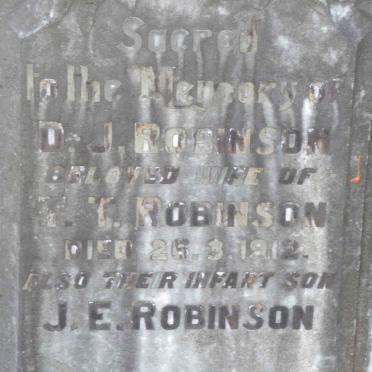 ROBINSON D.J. -1912 :: ROBINSON J.E.