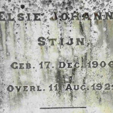 STIJN Elsie Johanna 1906-1921