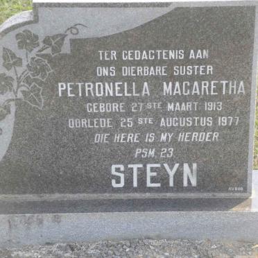 STEYN Petronella Magaretha 1913-1977