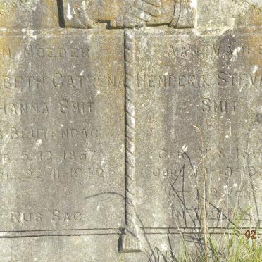 SMIT Henderik Stevannus 1851-1932 &amp; Elizabeth Catrena Johanna BEUTENDAG 1857-1942