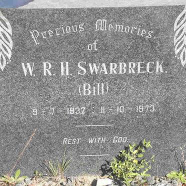 SWARBRECK W.R.H. 1932-1973