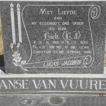 VUUREN Lucas Jacobus, Janse van 1915-1993