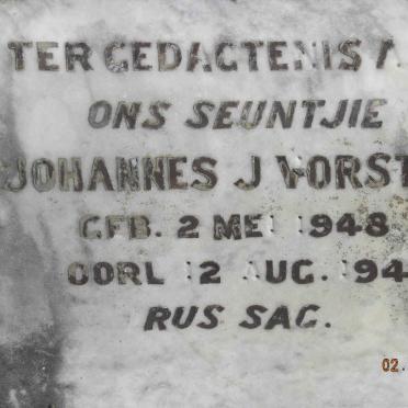 VORSTER Johannes J. 1948-1948
