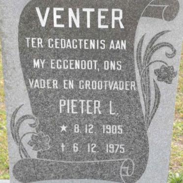 VENTER Pieter L. 1905-1975