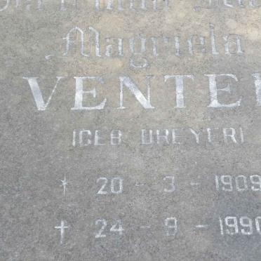 VENTER Magrieta nee DREYER 1909-1990
