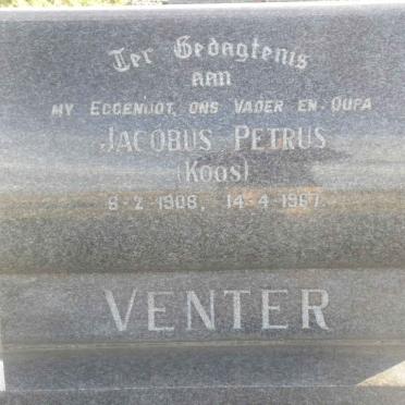 VENTER Jacobus Petrus 1908-1967