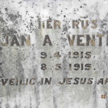 VENTER Jan A. 1915-1915